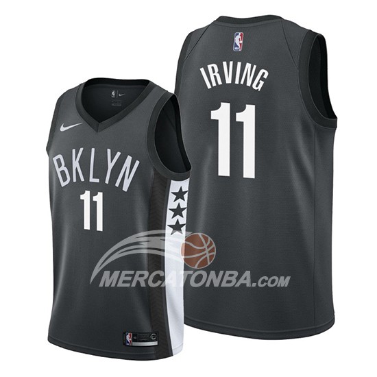 Maglia Brooklyn Nets Kyrie Irving Statement Nero